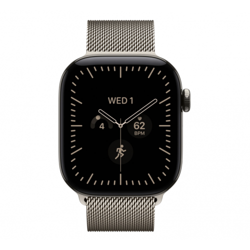 Apple Watch Series 12 46 mm Natural Titanium, Milanese Loop (Natural)